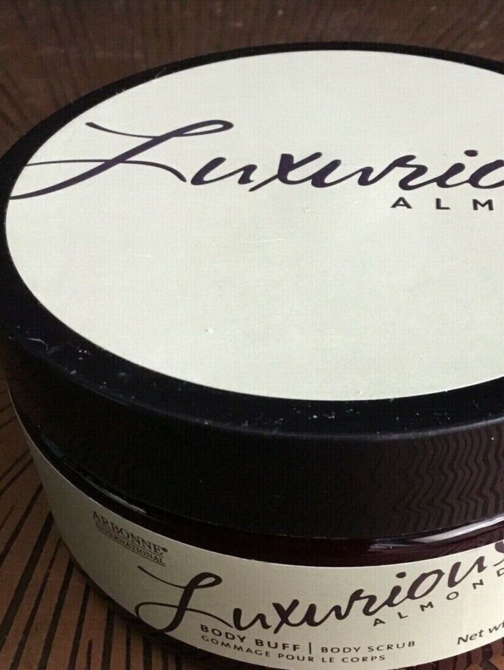 Arbonne Luxurious Almond Body Buff 7.5Oz RARE! NEW- Sealed
